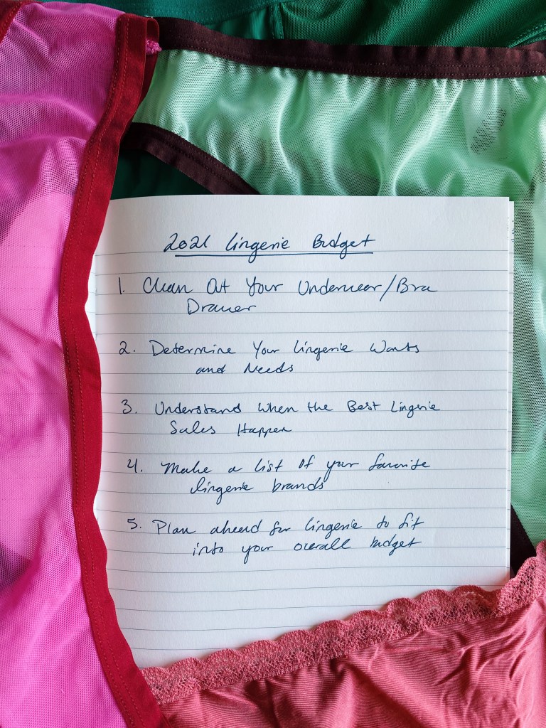 lingerie budget for 2021